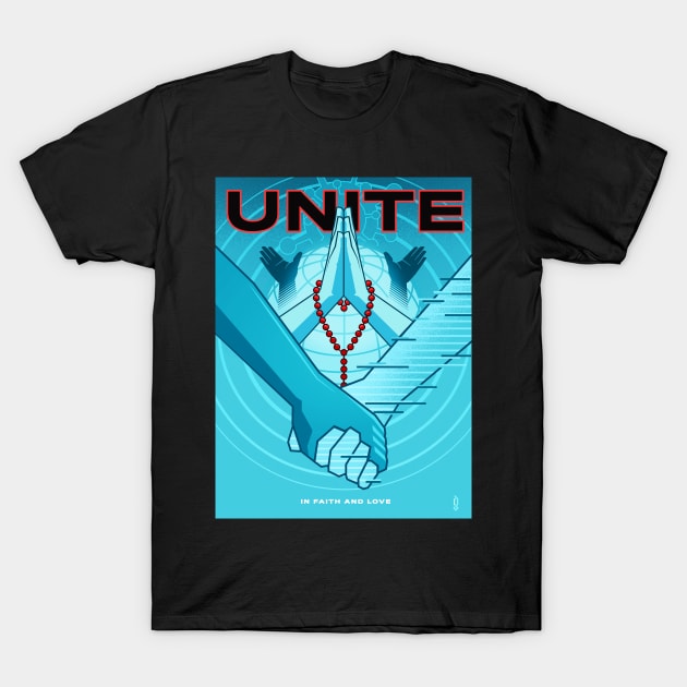 UNITE in Faith and Love Poster T-Shirt by graphicblack